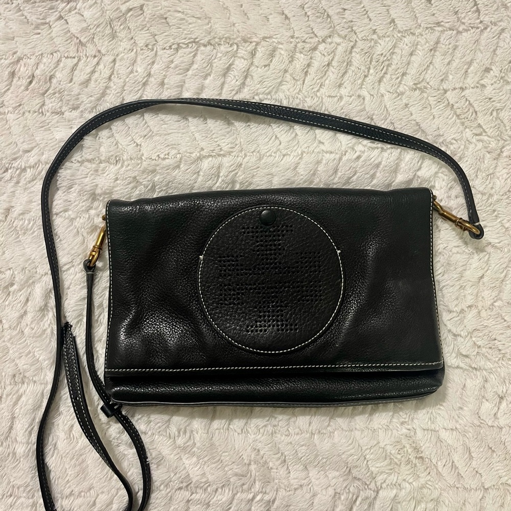 Tory Burch leather crossbody/clutch bag with removable strap